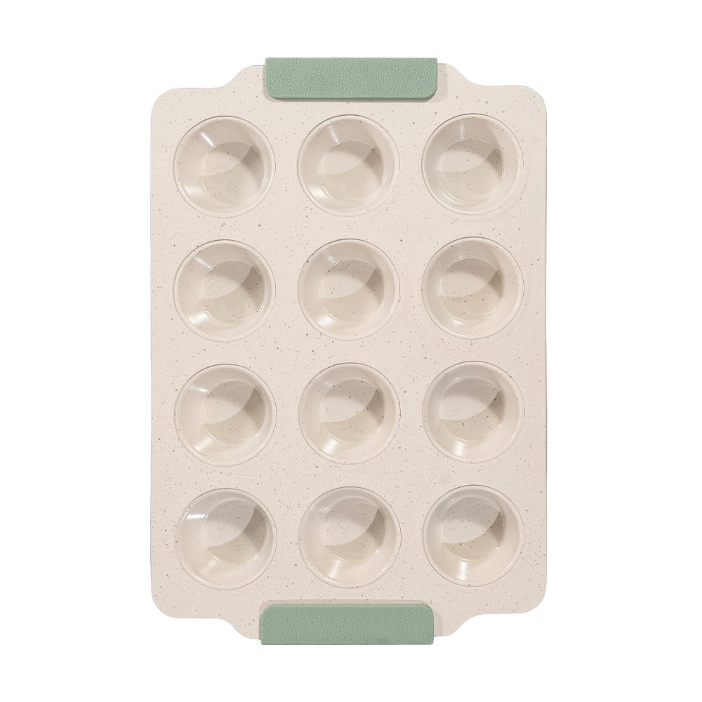 Molde de 12 muffins verde